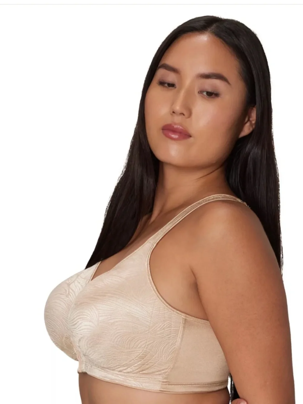 Playtex 18 Hour Front Close Wireless Bra with Back Support Nude